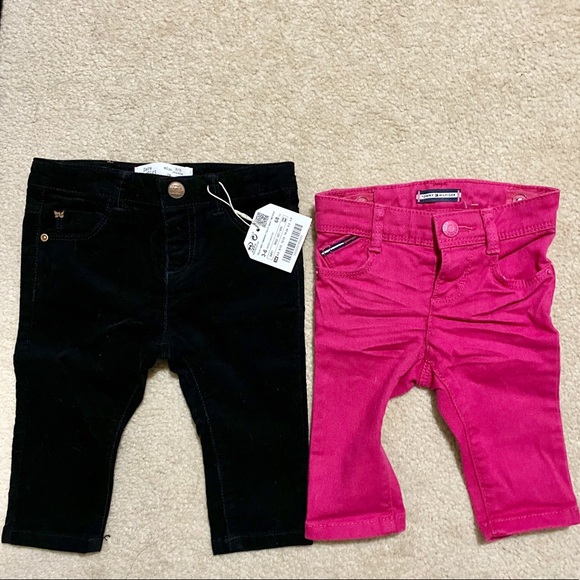 Zara and Hilfiger baby pants 3-6m - Picture 1 of 5